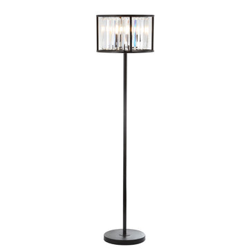 Bevin 63" Metal/Crystal LED Floor Lamp - JONATHAN Y